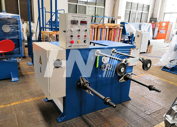 Dual Reel Takeup Wire Spooling Machine with Double Shaft